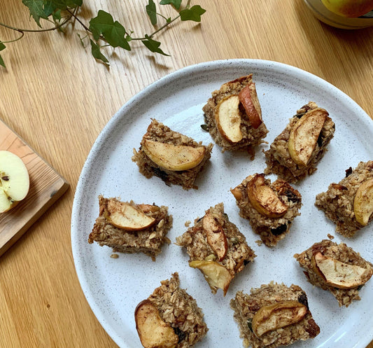 Spiced Apple and Cinnamon Flapjacks - The Garden Eatery